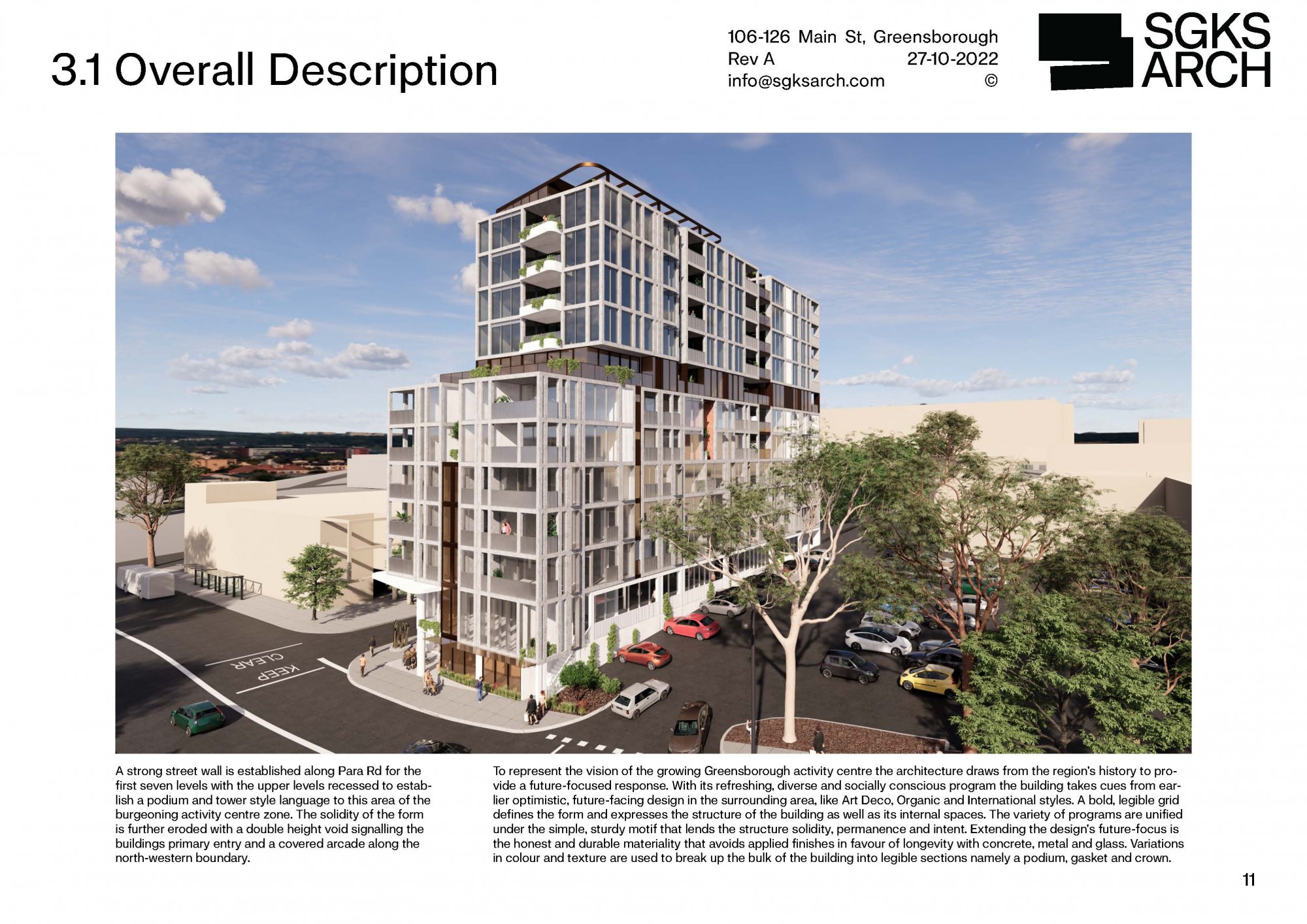 Main St - Urban Context Report — SGKS ARCH ︎ Architecture + Interiors ...